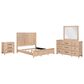 Belle Furnishings Proximity Place 4-Piece King Panel Bedroom Set in Barley Buff, , large