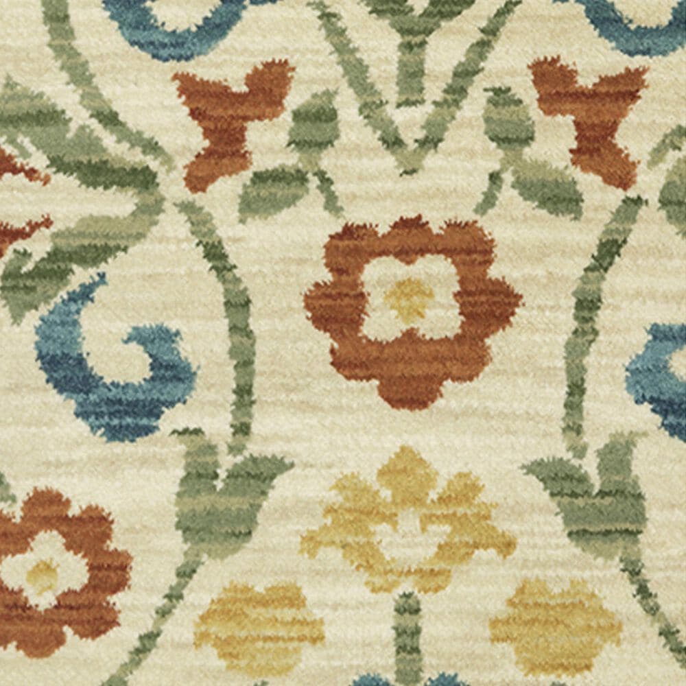 Oriental Weavers Francesca Floral 6&#39;7&quot; x 9&#39;6&quot; Ivory Area Rug, , large