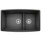Blanco Performa 60/40 Double Bowl Kitchen Sink with Low Divide in Anthracite, , large
