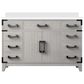 Lexora Home Laurel 48" Single Bathroom Vanity in White Oak with White Cultured Marble Top and Rectangular Sink, , large