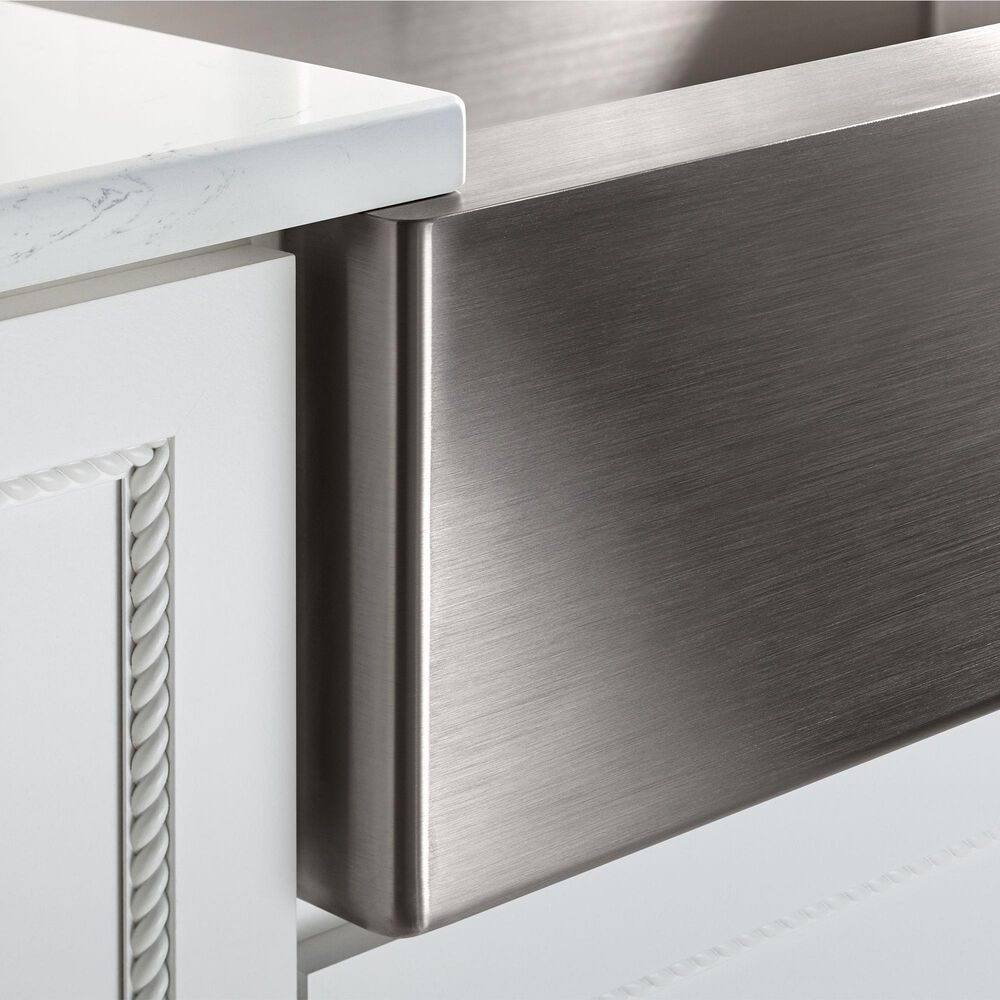 Kohler Strive 35.5" Single Bowl Farmhouse Kitchen Sinks in Stainless Steel, , large