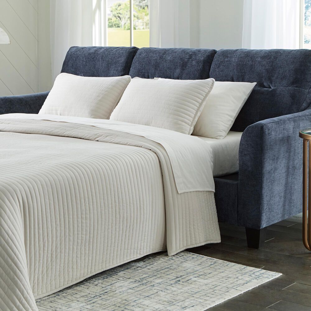 Ashley Amity Bay Stationary Queen Sofa Chaise Sleeper in Ink, , large