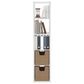 HOMLUX 5-Cube Reversible Open Back Bookshelf in White, , large