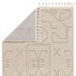 Jaipur Jaida Cree Gray Morn and Humus 6"3" x 9"6" Area Rug, , large