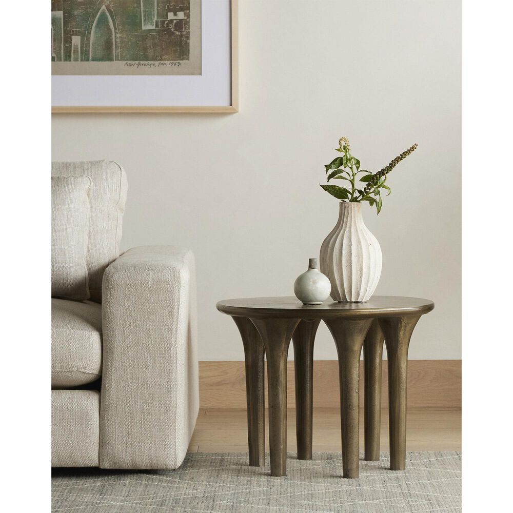 Four Hands Kelden End Table in Aged Bronze, , large