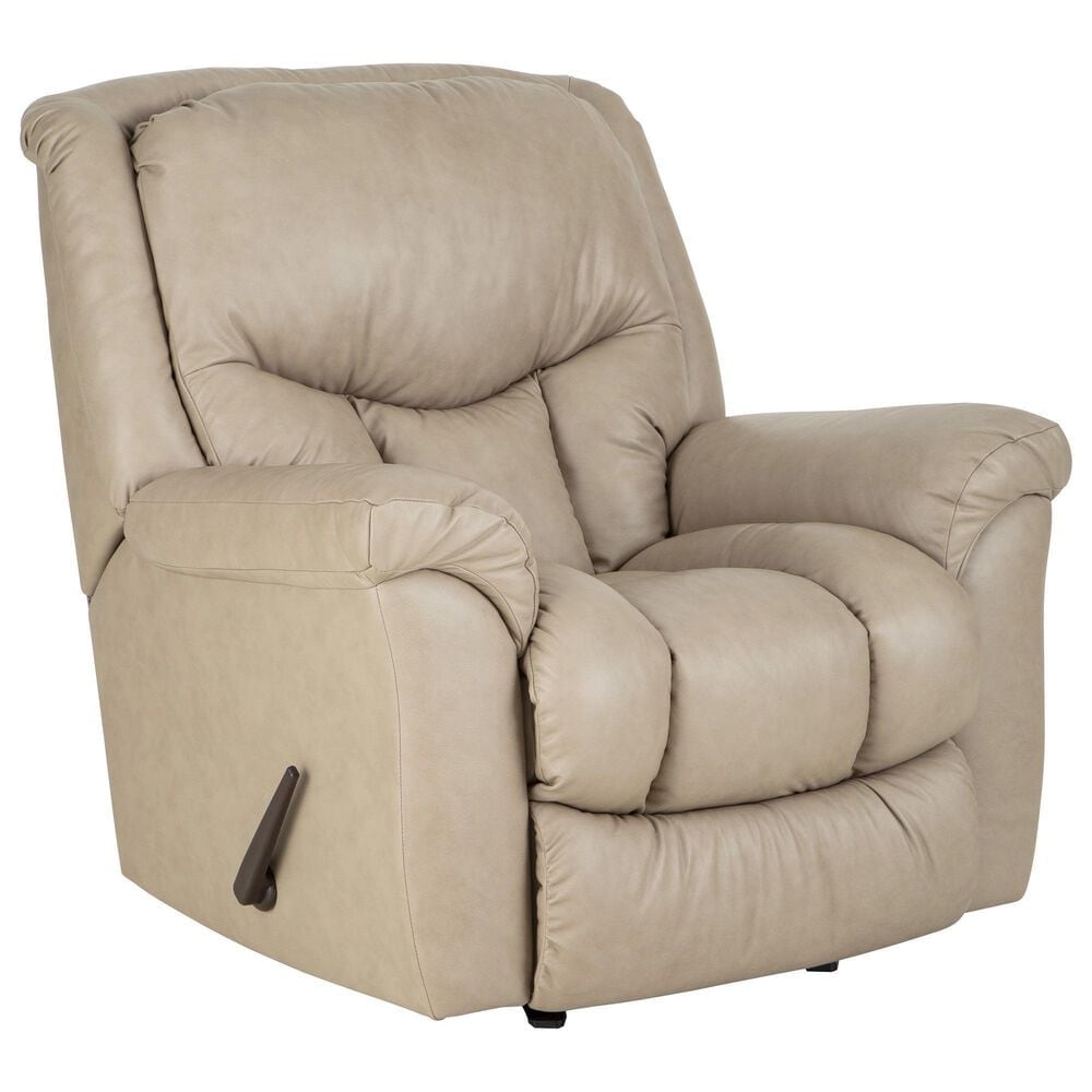 HomeStretch Jester Banded Manual Rocker Recliner in Mushroom, , large