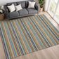 Dalyn Rug Company Soft Essentials Striped Jewel 8" x 10" Indoor/Outdoor Area Rug, , large