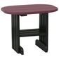 Amish Orchard Oval Outdoor End Table in Cherrywood and Black, , large