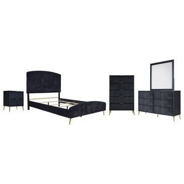 New Heritage Design Kailani 5-Piece Queen Bedroom Set in Black, , large