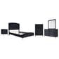 New Heritage Design Kailani 5-Piece Queen Bedroom Set in Black, , large