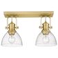 Golden Lighting Hines 2-Light Bath Vanity Lights with Seeded Glass in Brushed Champagne Bronze, , large