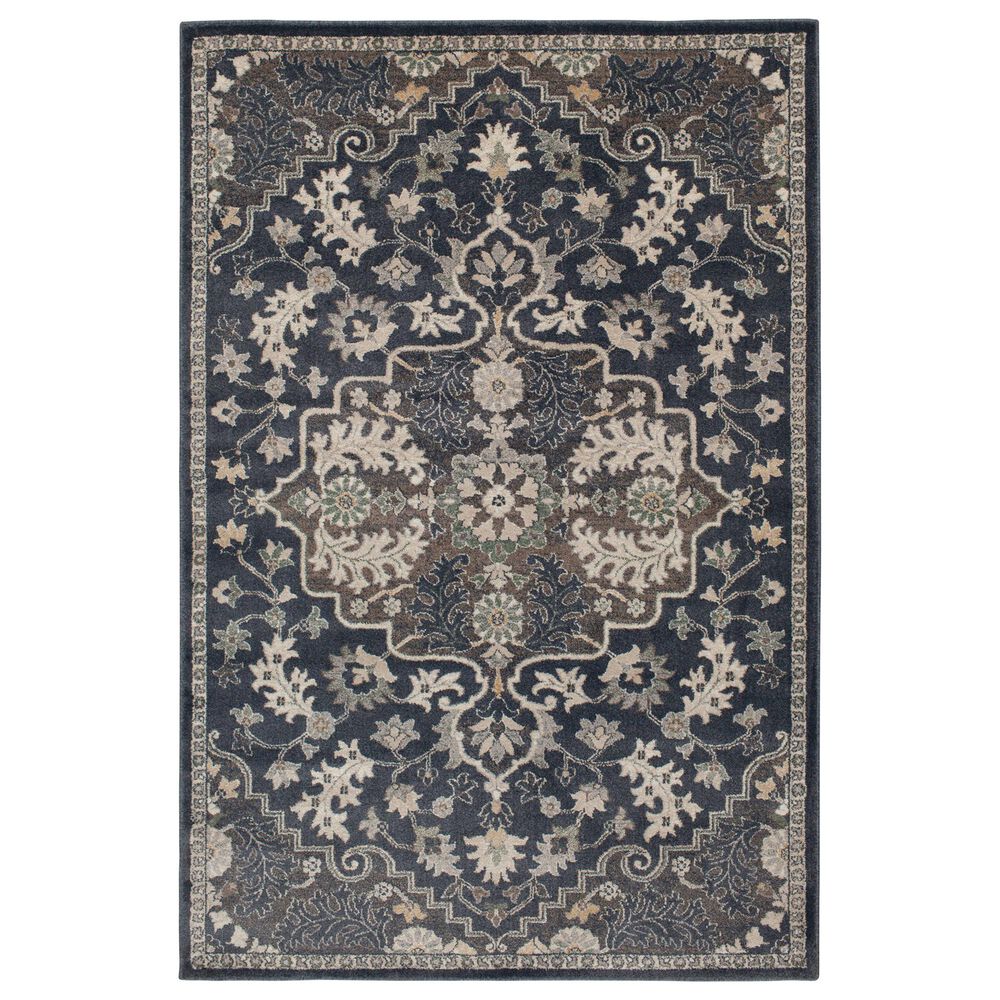 Central Oriental Minerva Edwina 7"10" x 9"10" Vintage Blue and Blue Area Rug, , large