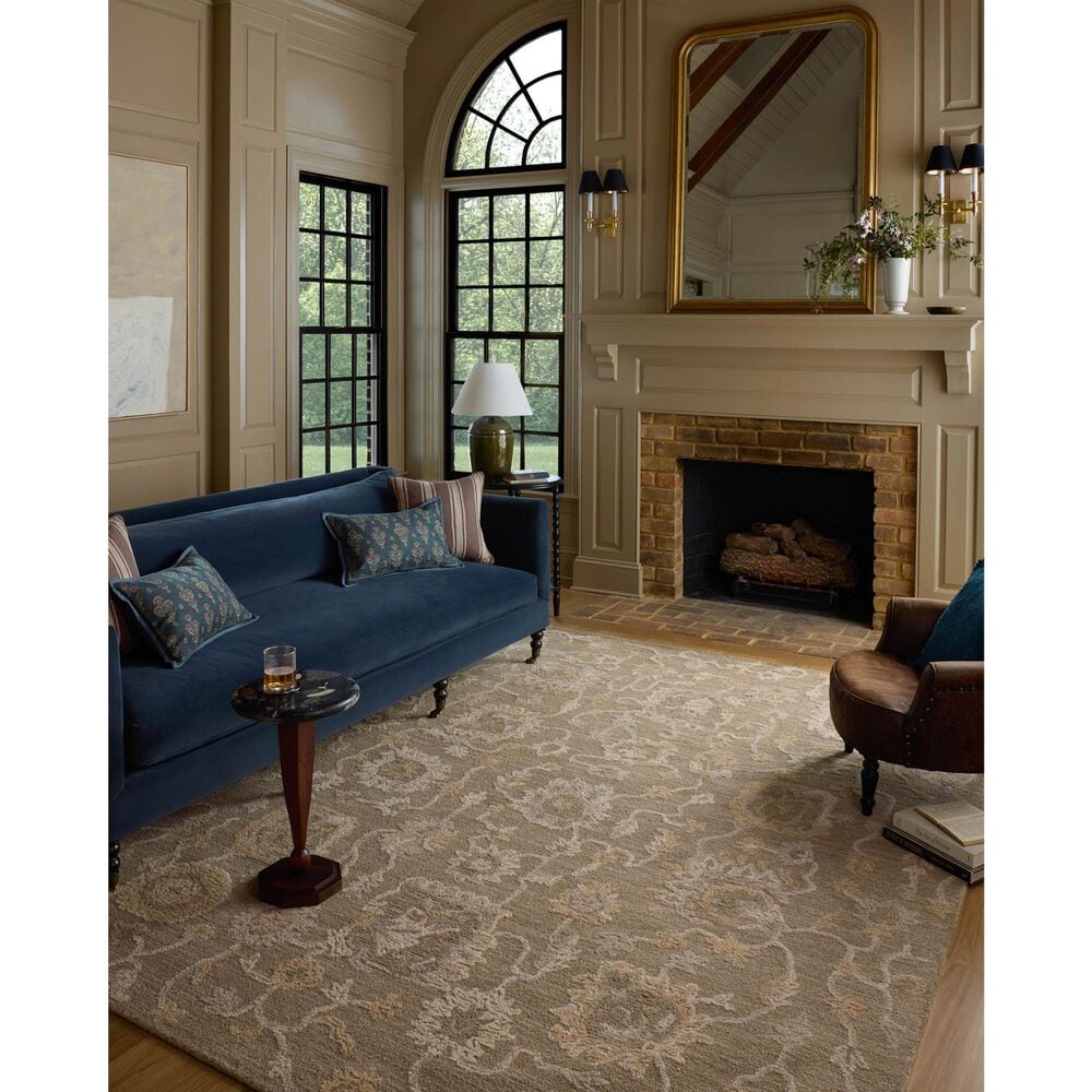 Chris Loves Julia x Loloi Dorothea Oak and Natural 9'3" x 13' Area Rug, , large