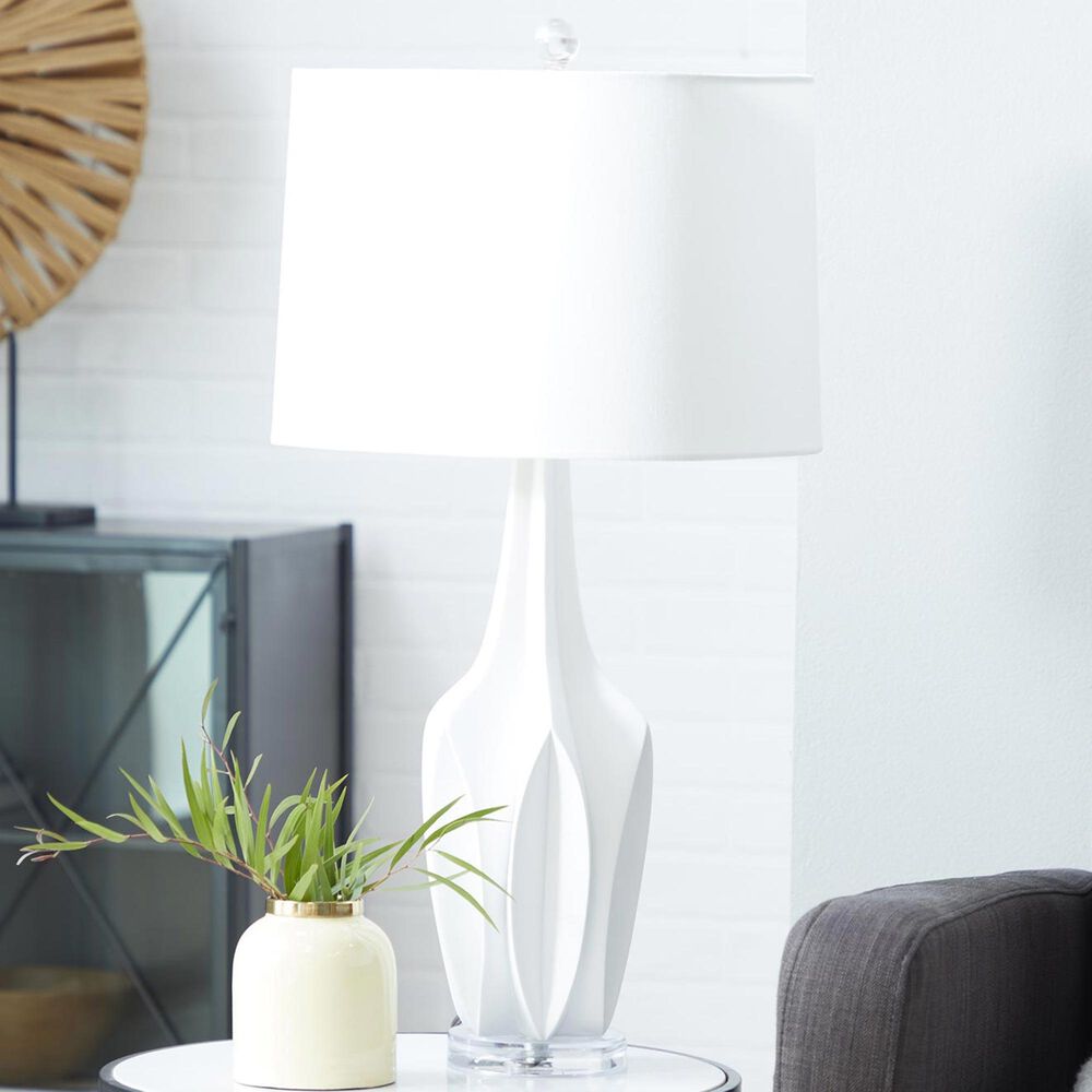 Maple and Jade 7&quot; x 28&quot; Table Lamp in White &#40;Set of 2&#41;, , large