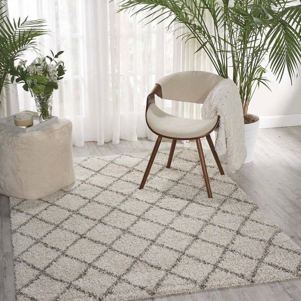 Nourison Brisbane BRI08 8"2" x 10" Cream Area Rug, , large