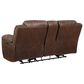 Ashley Stoneland Power Reclining Loveseat with Console in Chocolate, , large