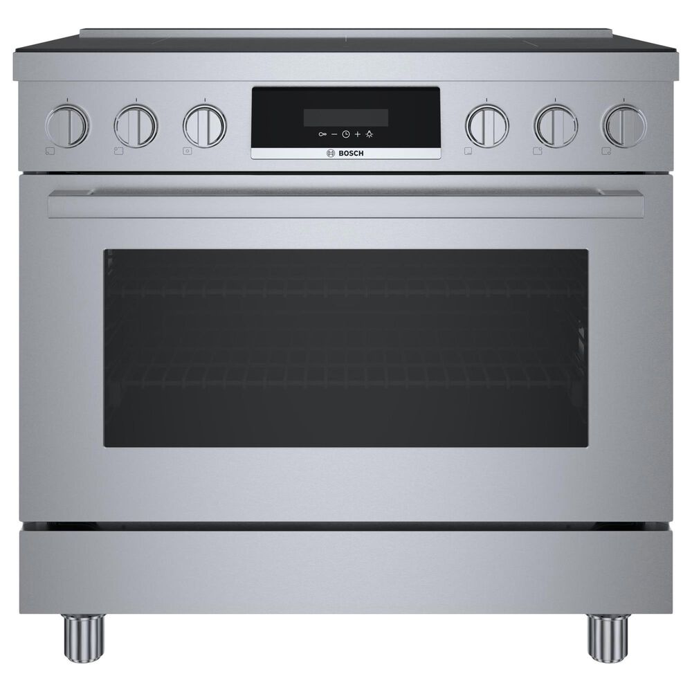 Bosch 800 Series 36" Freestanding Electric Induction Style Range in Stainless Steel, , large