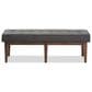 Baxton Studio Lucca Bench in Dark Grey, , large