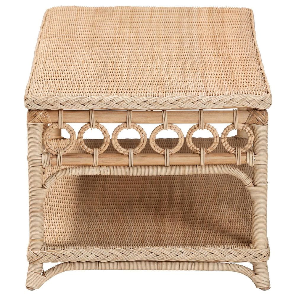 Baxton Studio Oxford Coffee Table with Open Shelf in Natural, , large