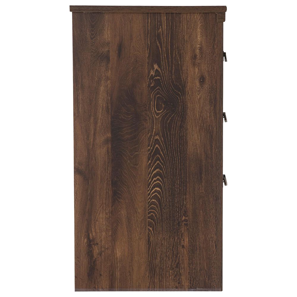 Signature Design by Ashley Quinden 2 Drawer Nightstand in Dark Brown