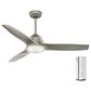 Hunter Wisp 52" Ceiling Fan with LED Light in Painted Pewter, , large