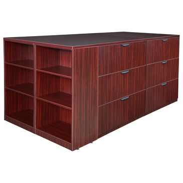 Regency Global Sourcing Legacy 5-Piece Stand Up Office Set in Mahogany, , large
