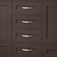 Lexora Home Dukes 72" Double Bathroom Vanity in Espresso with 2 cm White Cultured Marble Top and Rectangular Sinks, , large