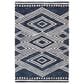 Safavieh Micro-Loop MLP156N 4" x 6" Navy and Ivory Area Rug, , large