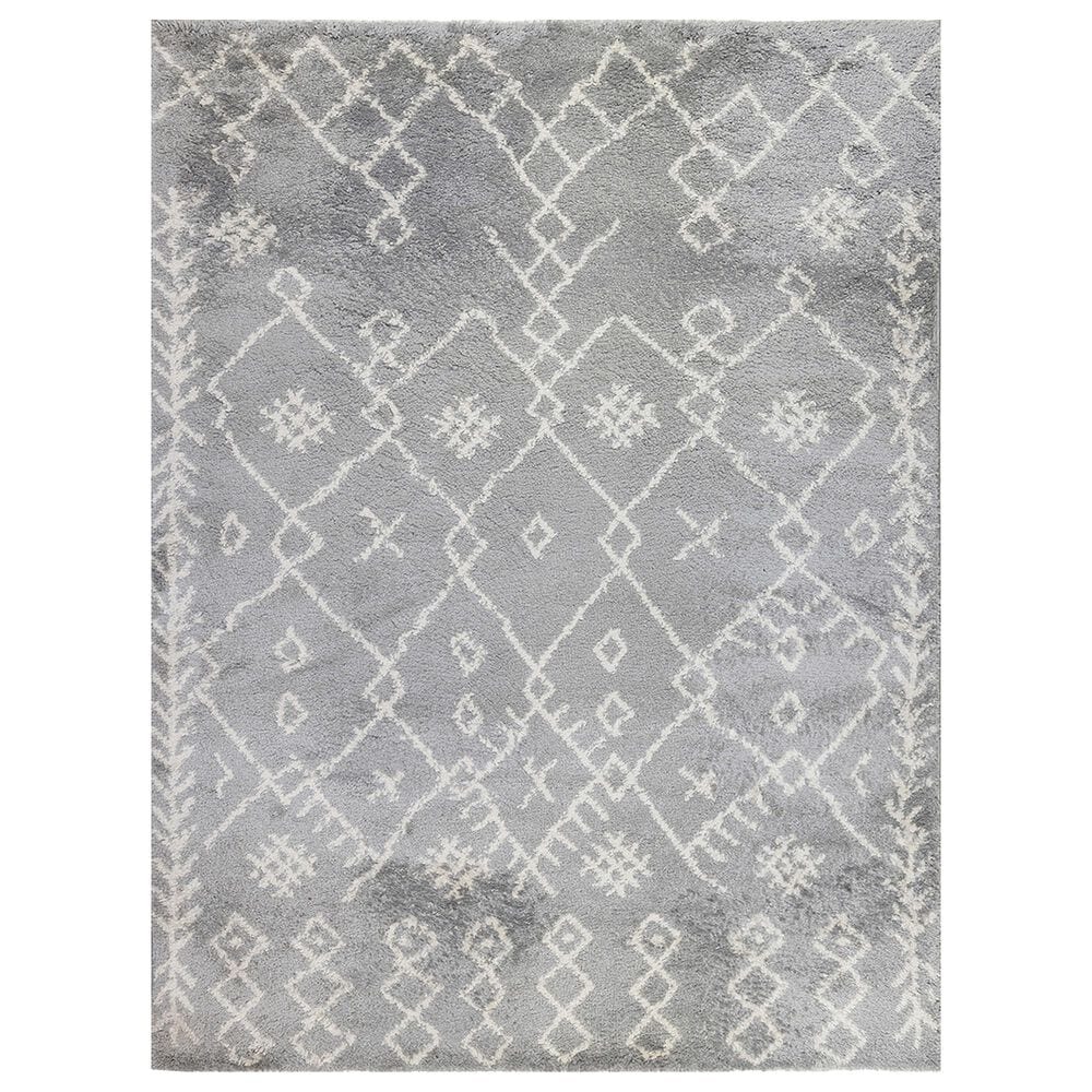 Amer Rugs Aspen 5" x 7"6" Gray and Ivory Area Rug, , large