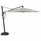 Garden Party Starlux AKZ Plus 11" Octagon Cantilever Umbrella with Black Base in Richmond Stone Stripe, , large