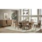 Hawthorne Furniture Landmark 42 X 76-96" Trestle Table and 6 Chairs in Weathered Oak, , large