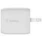 Belkin BoostCharge Pro 45W Dual USB-C GaN Wall Charger in White, , large
