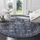 Safavieh Evoke EVK270A-5R 5"1" Round Navy/Ivory Area Rug, , large