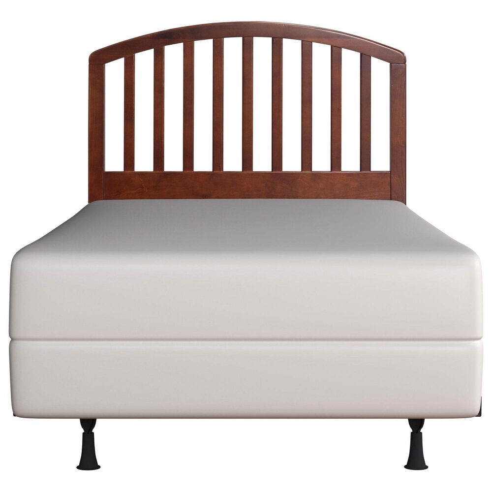 Richlands Furniture Carolina Twin Slat Headboard and Bedframe in Walnut, , large