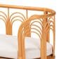 Baxton Studio Nariko Rattan Pet Bed with Removable Cushion in Light Honey, , large