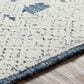 Surya Louvre Dark Blue, Cream and Pale Blue 10" x 14" Area Rug, , large