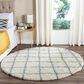 Safavieh Dallas Shag SGD258J-6R 6" Round Ivory/Seafoam Area Rug, , large