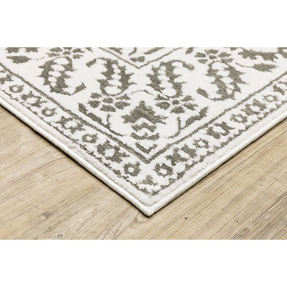 Oriental Weavers Montecito Floral 9&#39;10&quot; x 12&#39;10&quot; Gray Area Rug, , large