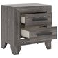 Ashley Sylveri 2-Drawer Nightstand in Gray, , large