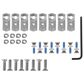 Monogram Handle Stud Kit for Custom Panel in Silver, , large