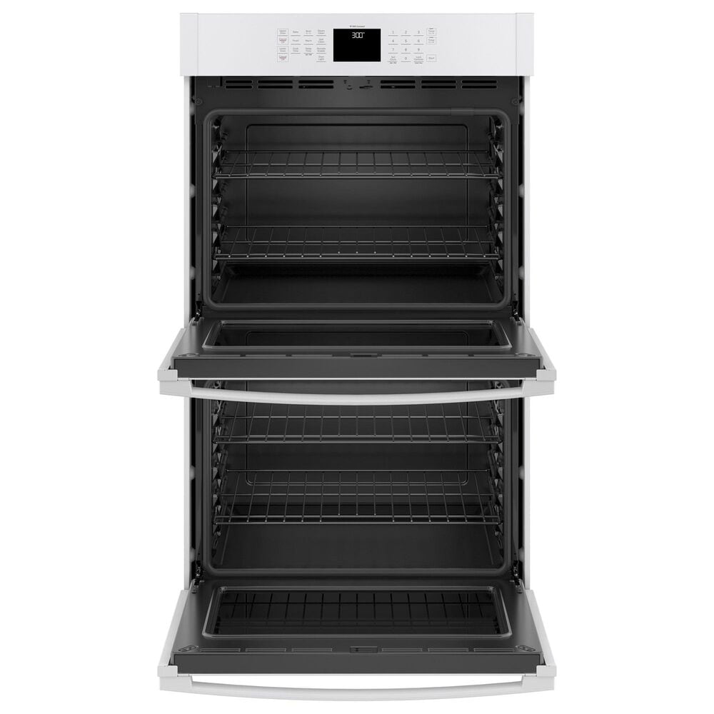 GE Appliances 30&quot; Smart Built-In Self-Clean Double Wall Oven with Never-Scrub Racks in White, , large