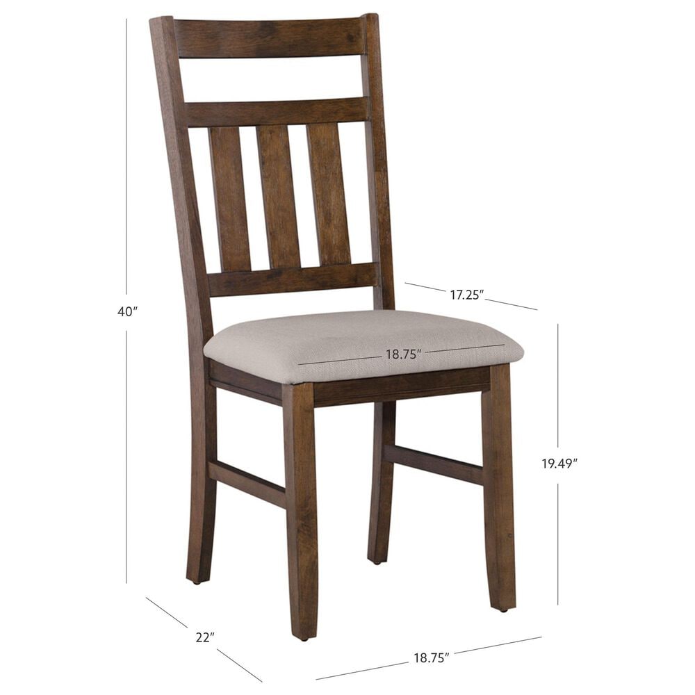 Linon Home Decor Turino Side Chair in Rustic Umber, , large