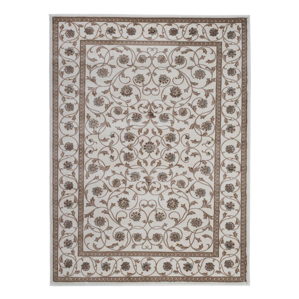 Radici USA Pisa 3743 5"3" x 7"3" Bone Area Rug, , large