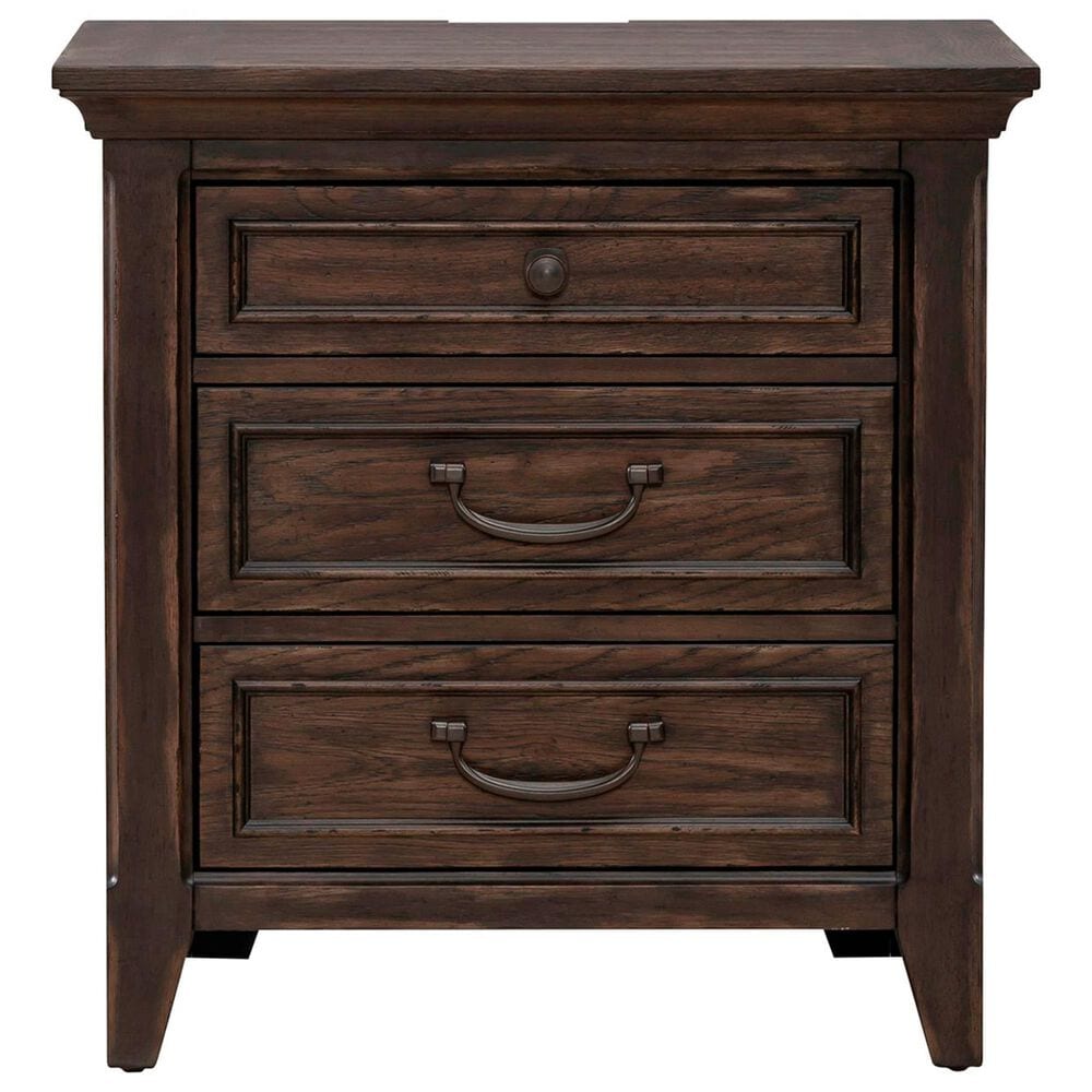 Belle Furnishings Paradise Valley 5-Piece King Bedroom Set in Saddle Brown, , large