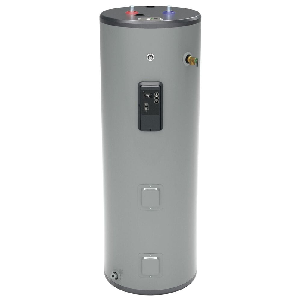 GE Appliances 50-Gallon Smart Tall Electric Water Heater in Gray, , large