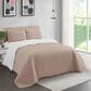 Duke Imports 3-Piece Jacquard Full/Queen Quilt Set in Latte Dots, , large