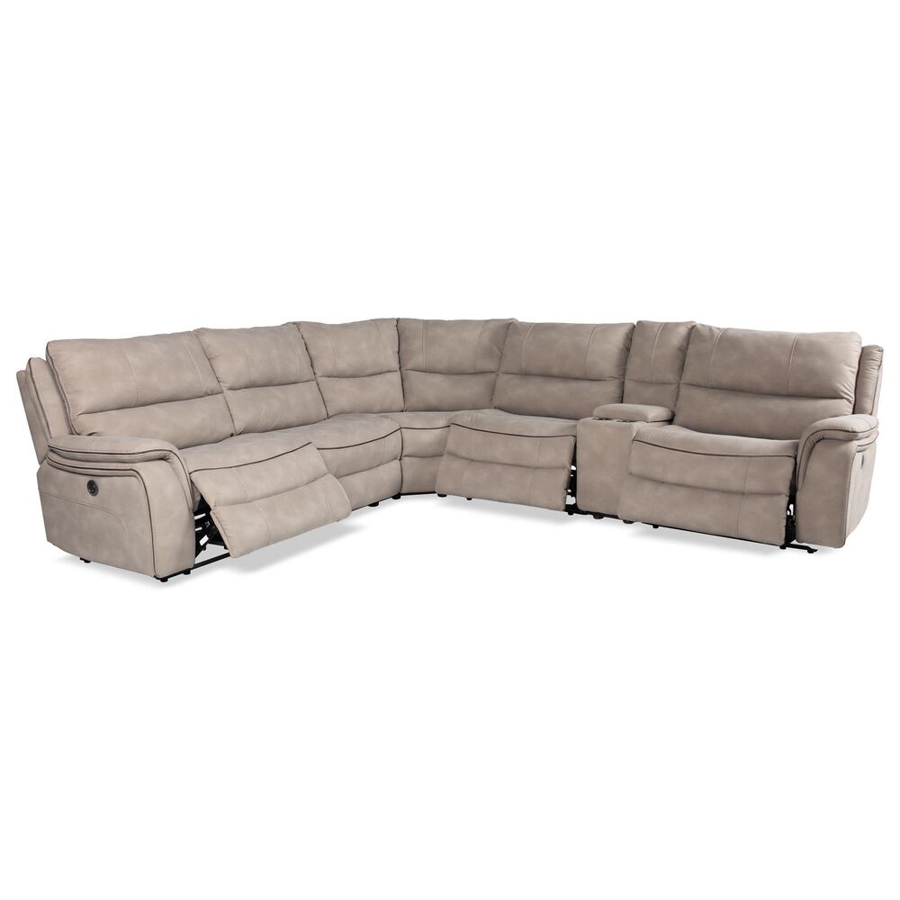 Oxford Furniture 6-Piece Reclining Sectional in Buffy Slade, , large
