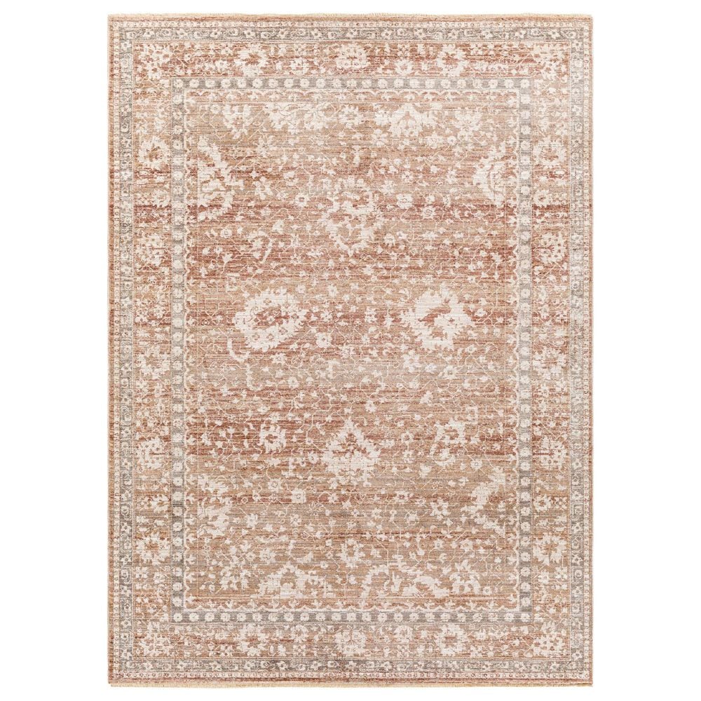 Surya Carlisle 2"11" x 10" Dusty Pink, Ivory, Pale Blue, Sage, Olive and Medium Brown Runner, , large