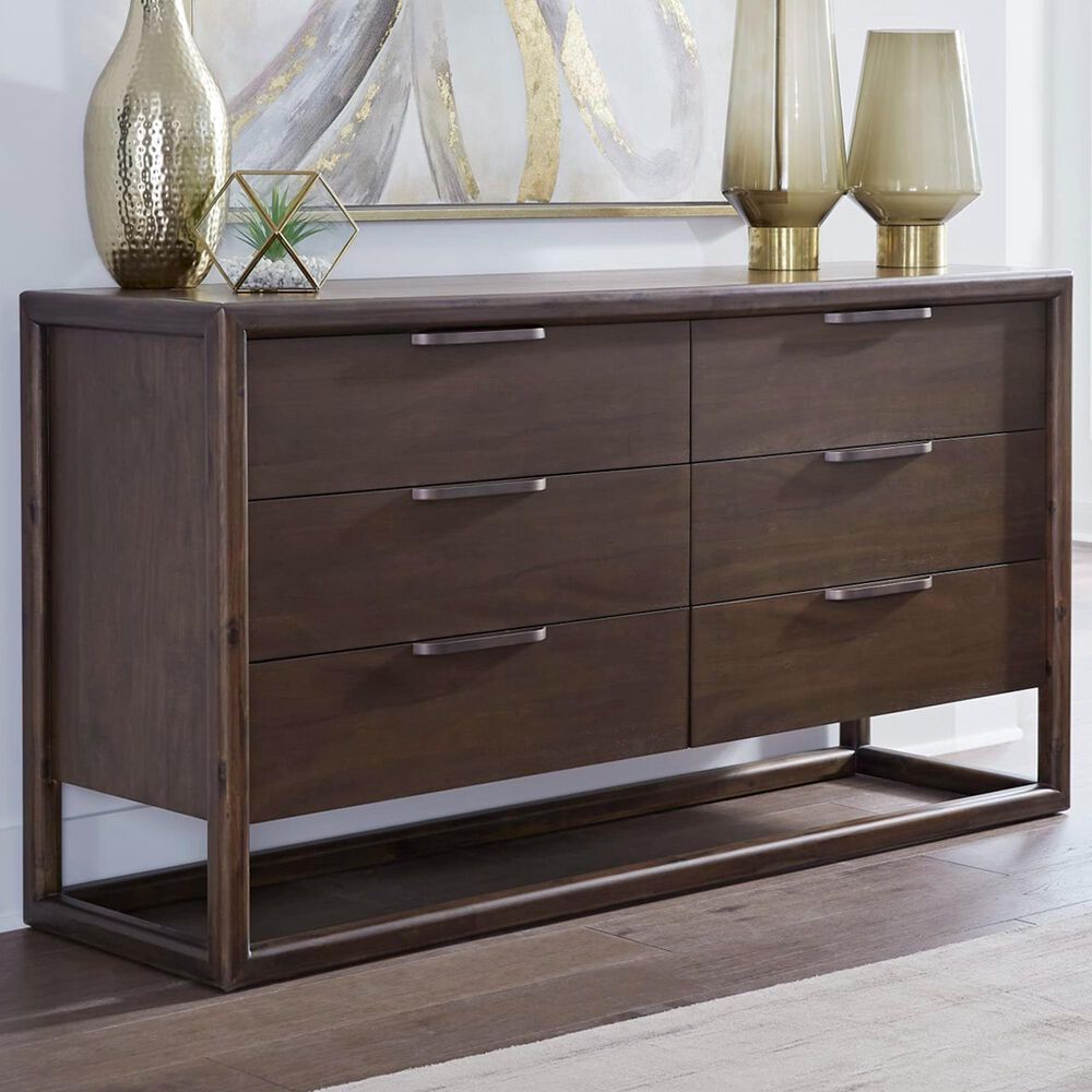 Urban Home Sol 6-Drawers Dresser in Brown Spice, , large