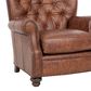 Smith Brothers Tufted Club Chair in Brown, , large